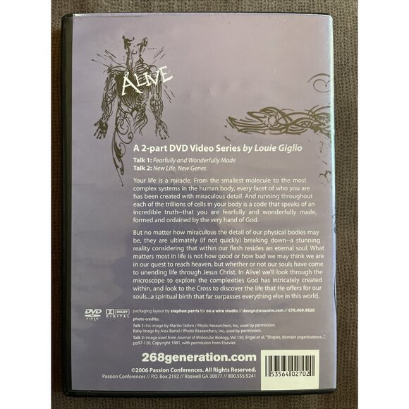 Louie Giglio  Alive DVD 2 Part Video Series 2006 Passion Conference - Picture 2 of 4